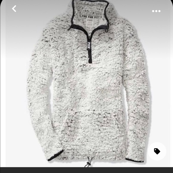 2 PINK Sherpa crewneck halfzips - Picture 2 of 8